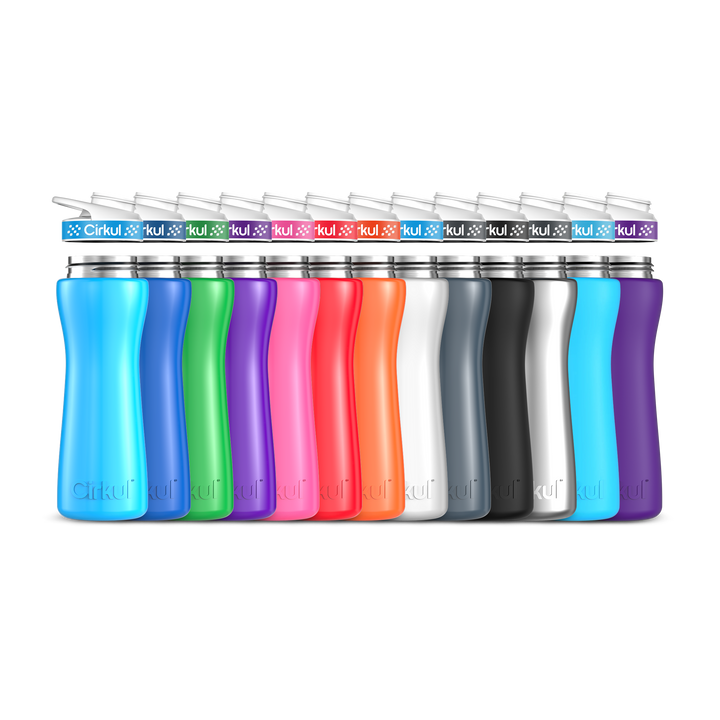 22oz. Stainless Steel Bottle & Comfort Grip Lid O8
